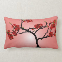 Pink Blooming Bonsai Pillow