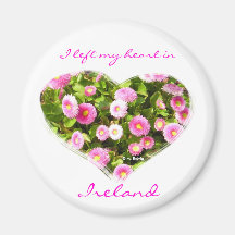 Pink Blooming Heart Magnet