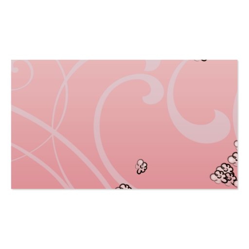 Pink Blossom - Business Business Card Templates (back side)
