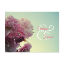 Pink Blossom Save the Date Postcard