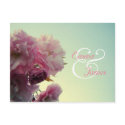 Pink Blossom Save the Date Postcard