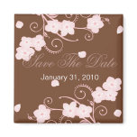 Pink Blossom Save The Date Wedding Announcement