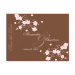 Pink Blossom Save the Date Wedding Announcement