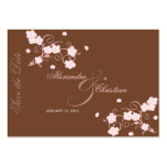 Pink Blossom Save The Date Wedding MiniCard