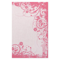 Pink Blossoms Floral Stationery