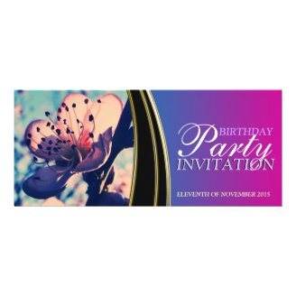  Bright Purple Hot Pink Party Invitations