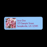 Pink Blossoms Return Address Label
