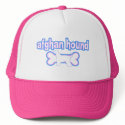 Pink & Blue Afghan Hound hats