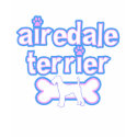 Pink & Blue Airedale Terrier t-shirts