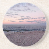 'Pink & Blue Beach at Dawn' Coaster