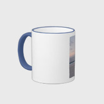 'Pink & Blue Beach at Dawn' Mug mugs