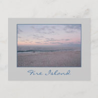'Pink & Blue Beach at Dawn' Postcard