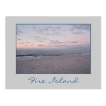 'Pink & Blue Beach at Dawn' Postcard