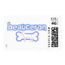 Pink & Blue Beauceron Postage Stamps