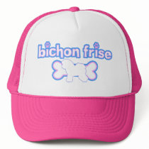 Pink & Blue Bichon Frise hats