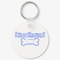 Pink & Blue Bloodhound keychains