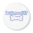 Pink & Blue Bullmastiff magnets by MenagerieMayhem Pink & Blue Bullmastiff magnets