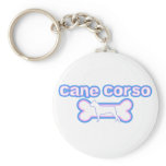 Pink &amp; Blue Cane Corso Keychain