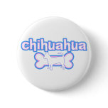 Pink & Blue Chihuahua buttons