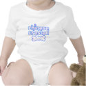 Pink & Blue Chinese Crested Baby Creeper t-shirts