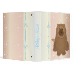 Pink & Blue Chow Chow Baby Book binders