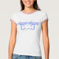 Pink & Blue Chow Chow t-shirts