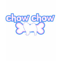 Pink & Blue Chow Chow t-shirts