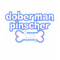 Pink & Blue Doberman Pinscher TShirt
