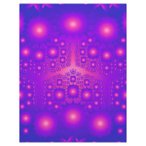 Pink & Blue Fractal: Vector Art: letterhead