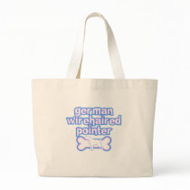 Pink & Blue German Wirehaired Pointer bags