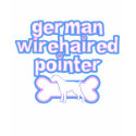 Pink & Blue German Wirehaired Pointer t-shirts