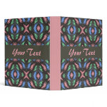 pink blue grey abstract binders