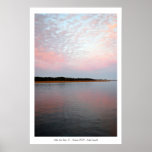 pink &amp; blue, Hilton Head Island, SC - November ... Poster