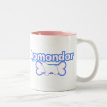 Pink & Blue Kerry Blue Terrier Mug