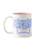 Pink & Blue Labrador Retriever Mug
