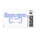Pink & Blue Lhasa Apso Postage Stamps