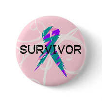 Pink, Blue & Pink Ribbon Survivor buttons by kenogirlmd Pink, Blue & Pink Ribbon Survivor buttons
