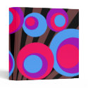 pink blue purple dots Black Burst