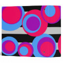 pink blue purple dots Black Stripes
