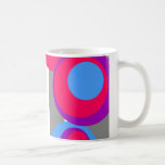 pink blue purple dots Gray Stripes Mugs