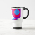 pink blue purple dots spots coffee mug