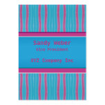 pink blue Retro Distressed lines business cards
