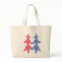 pink&blue Xmas trees bags