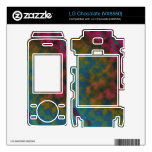 pink blue yellow cosmic abstract skins for LG chocolate