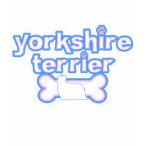 Pink & Blue Yorkshire Terrier Girl's Ringer Tee t-shirts by MenagerieMayhem Pink & Blue Yorkshire Terrier Girl's Ringer Tee t-shirts