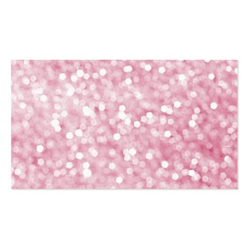 Pink Bokeh Nautical Glitter Anchor Business Card (back side)