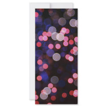 Pink bokeh texture personalized rack card