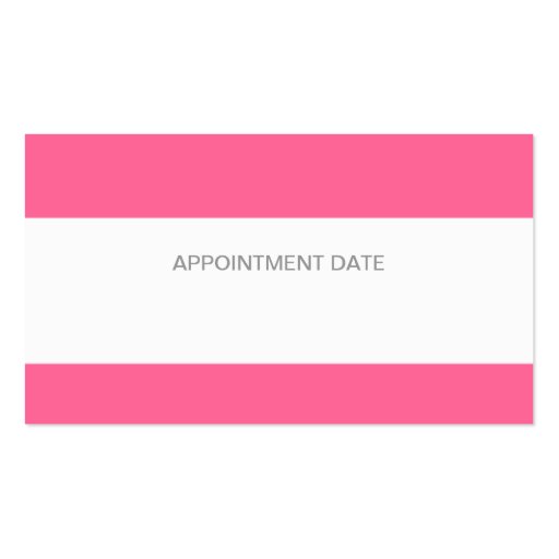 Pink Bold Vibrant  Hair Stylist Flower Swirls Business Card Templates (back side)