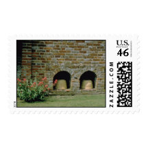 Pink Boles let into the walls for Bee Skips, Packw Postage Stamp