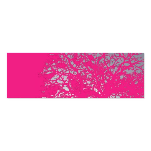 Pink Bookmark Business Cards (front side)